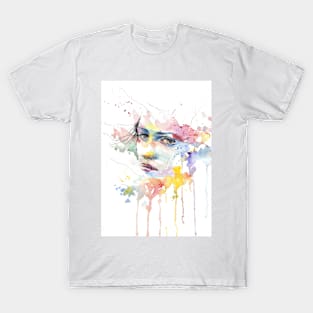 People Girl Woman Face Portrait Eyes T-Shirt